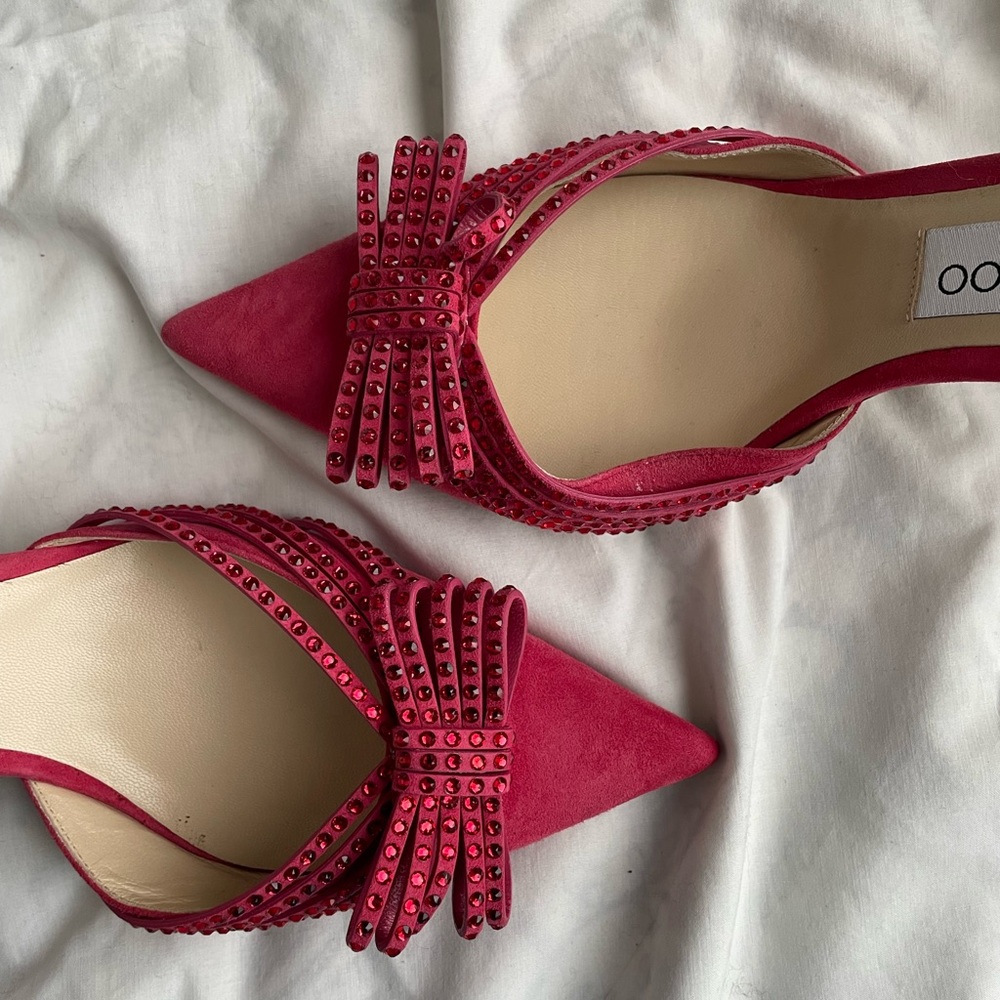 Jimmy Choo Red Pointed Toe Heel - image 4